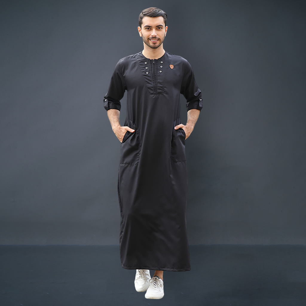 Kawan Muslim - Jubah Gamis Pria Ikhwan Cowok Dewasa Bahan Adem Bisa Cod-3