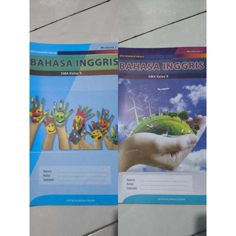 Buku Bahasa Inggris Kelas 1/10 SMA Workbook1,2 BPK PENABUR Jakarta