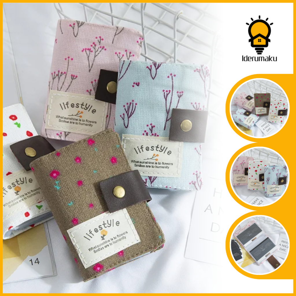 Dompet Kartu Wanita Lifestyle 20 Slot Tempat Kartu Emas Logam Mulia