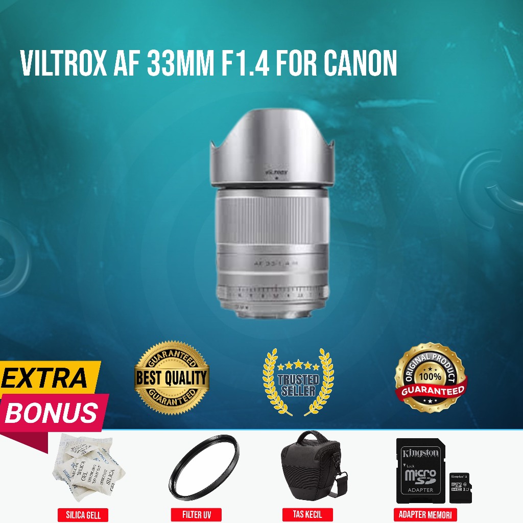 [GUBUK KAMERA] VILTROX AF 33MM F1.4 FOR Canon EOS M ORIGINAL NORMAL MULUS MURAH (SECOND)
