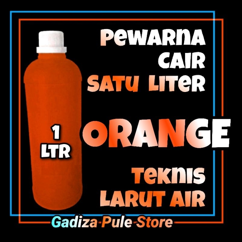 

Pewarna ORANGE 1 Liter Konsentrat Liquid Larut Air
