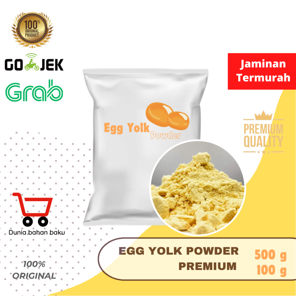 

Egg Yolk Powder - Tepung Kuning Telur 500 g / 100 g