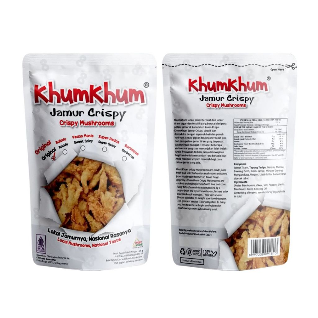 

Jamur Crispy 75 gram - KhumKhum - Original