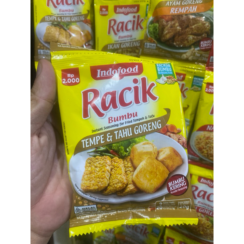 

Bumbu racik tempe dan tahu goreng