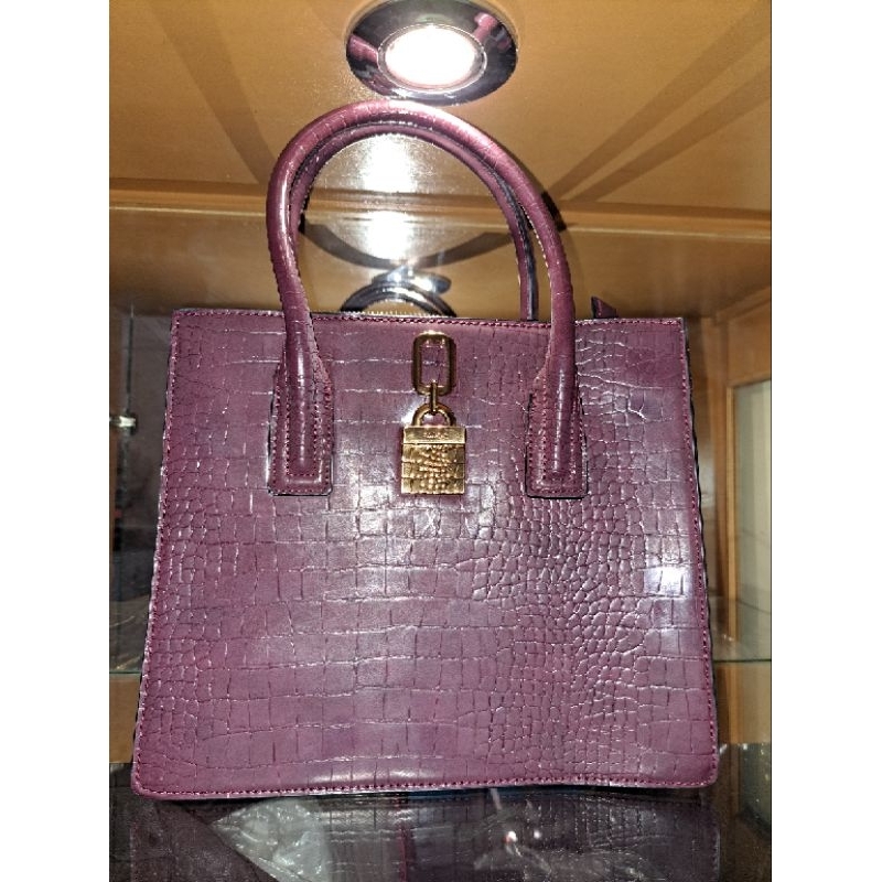 (Used) Aldo handbag warna merah tua