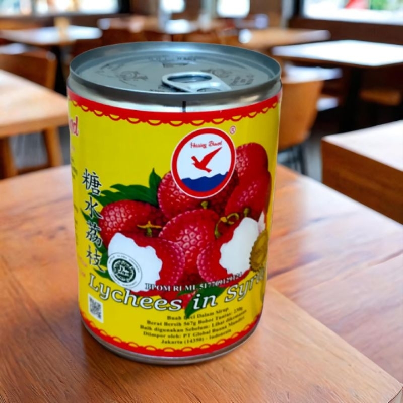 

QH Herring Brand Full Carton Canned Lychees in syrup / Leci Kaleng - 1 Dus 12 kaleng