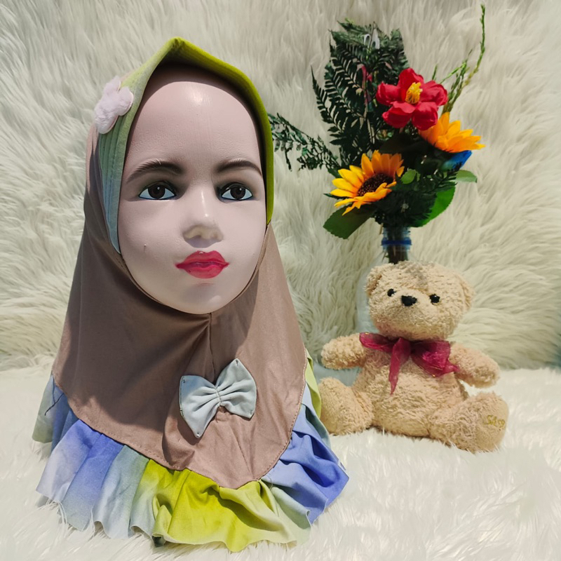 HIJAB ANAK BAYI/BERGOK ANAK BAYI/HIJAB BAYI KOMBINASI/HIJAB INSTAN ANAK/HIJAB ANAK/HIJAB BAYI