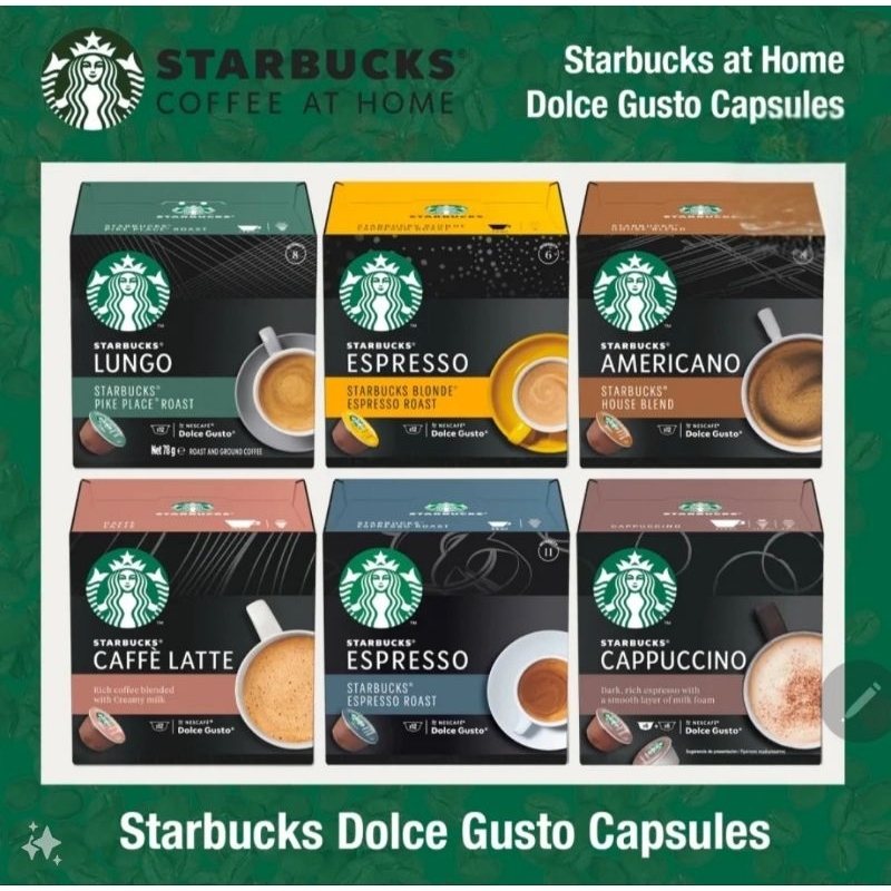 

Nescafe Dolce Gusto Starbucks Coffee Capsule