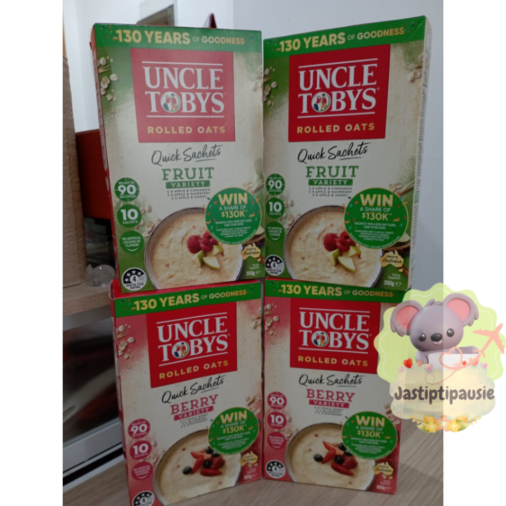 

UNCLE TOBYS ROLLED OATS QUICK SACHETS AUSTRALIA (READY STOCK)