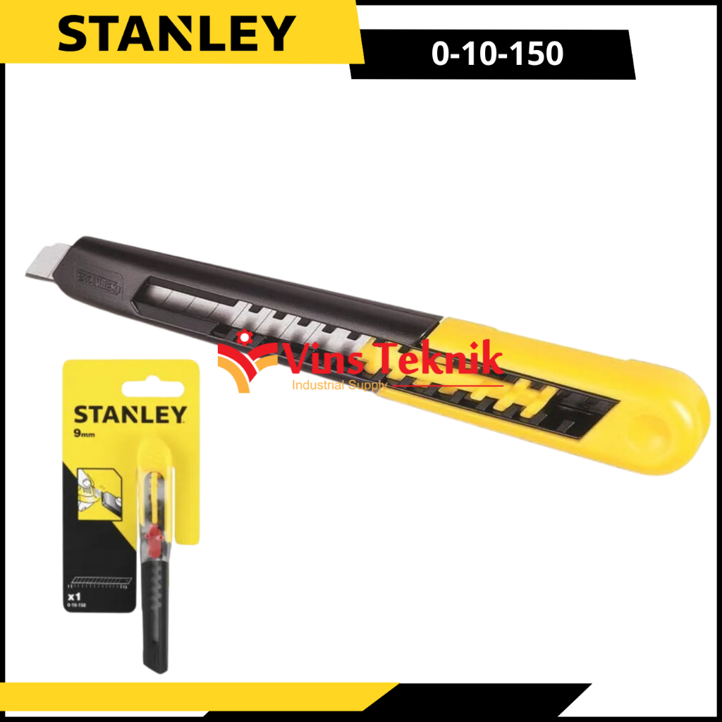 

Pisau Cutter Cuter 9mm Snap Off Knife STANLEY 0-10-150