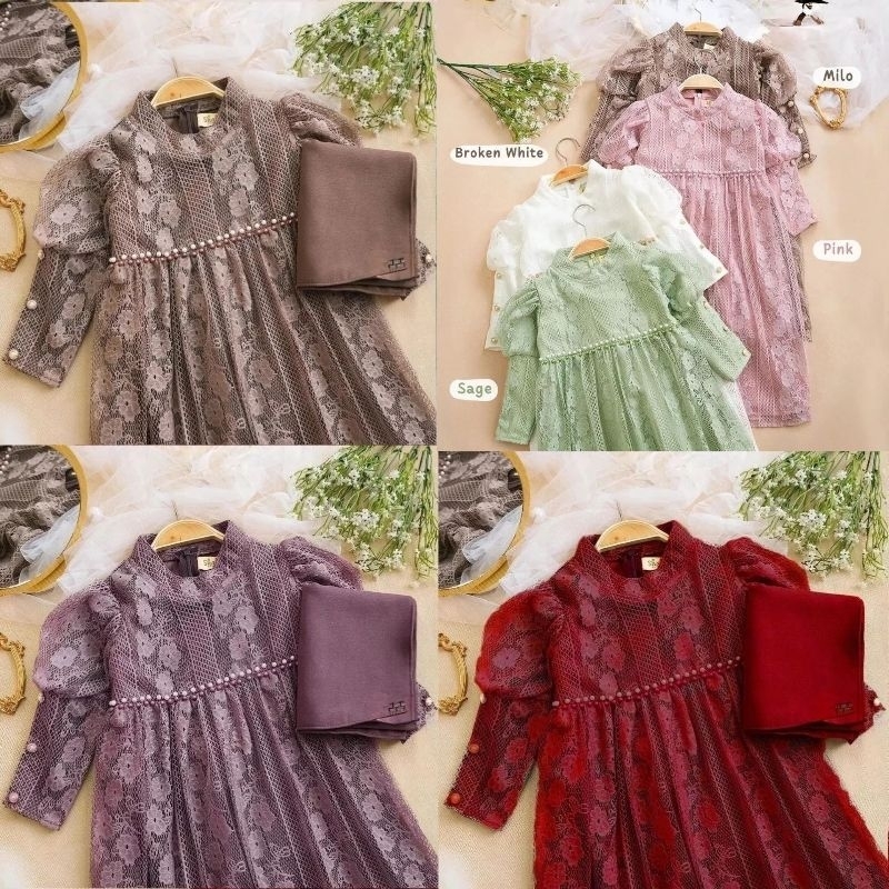 Gamis Anak Dan Bayi Aqila Usia 6bulan-6Tahun Terbaru //Pakaian Bayi Perempuan Terbaru //Baju Bayi Pe