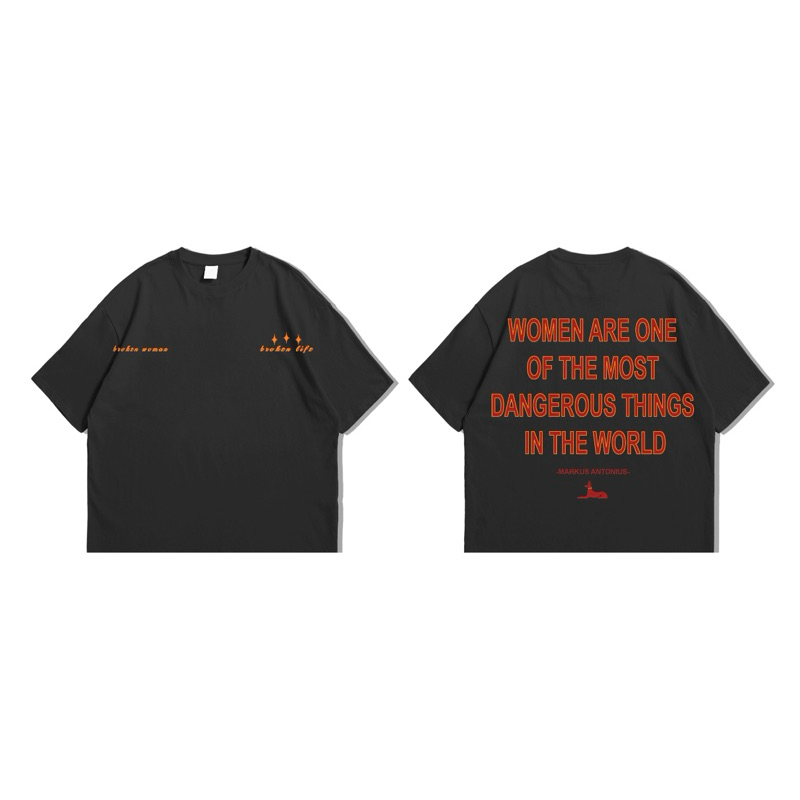 kaos semi boxy dangerous women