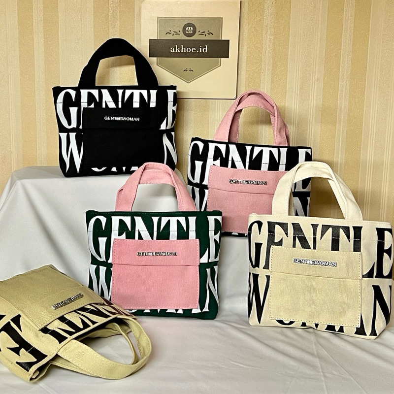 GW Genttle Woman Tas Wanita Selempang Sandang Jinjing Travel  Sling Bag Multifungsi Bahan Kanvas Teb
