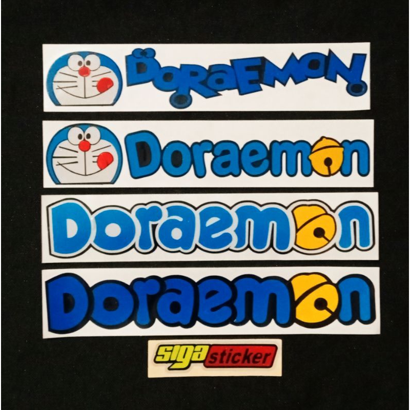 Sticker Doraemon Stiker Tulisan Doraemon Cutting Motor