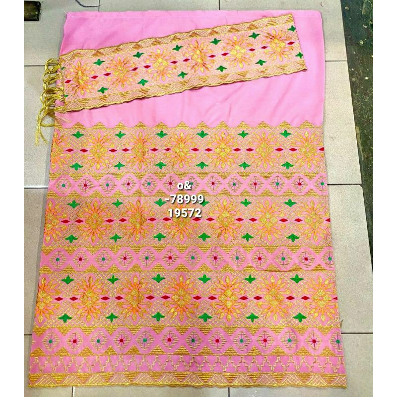 tapis bordir lampung songket lampung pink sanwos