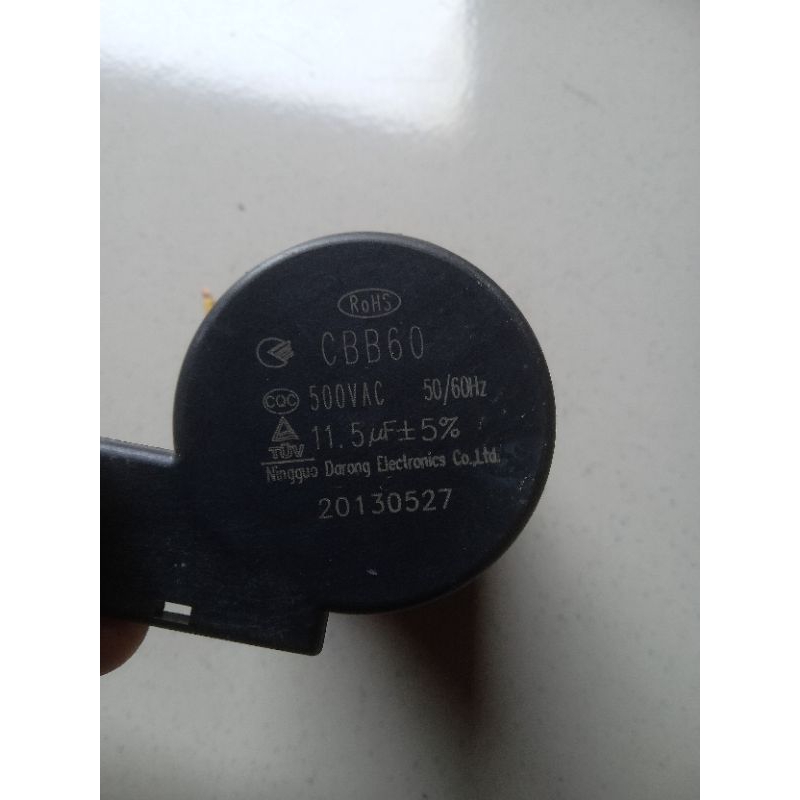 kapasitor mesin cuci top loading ukuran 11.5 uF