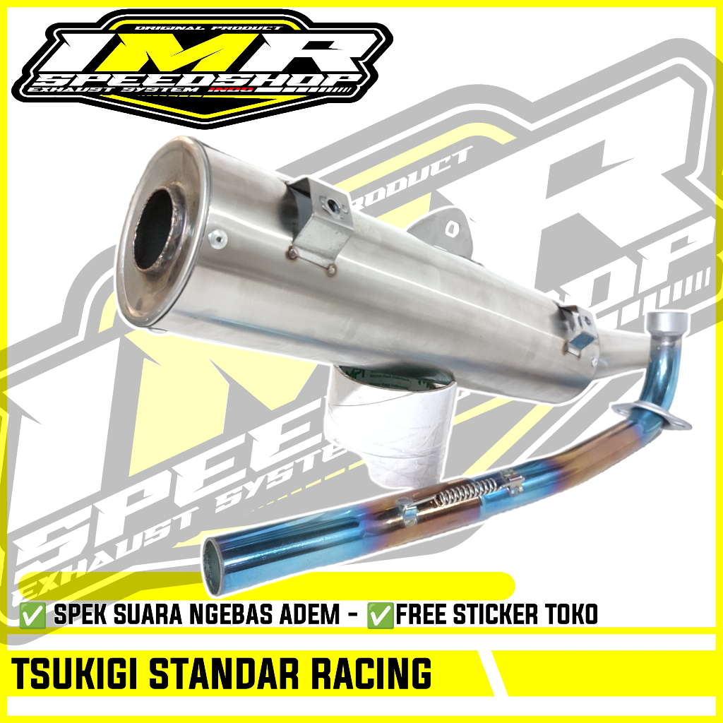 KNALPOT TSUKIGI STANDAR RACING JUPITER Z Z1 MX 135 OLD NEW VEGA R ZR RR FORCE Fi MX KING 150 ASTREA 