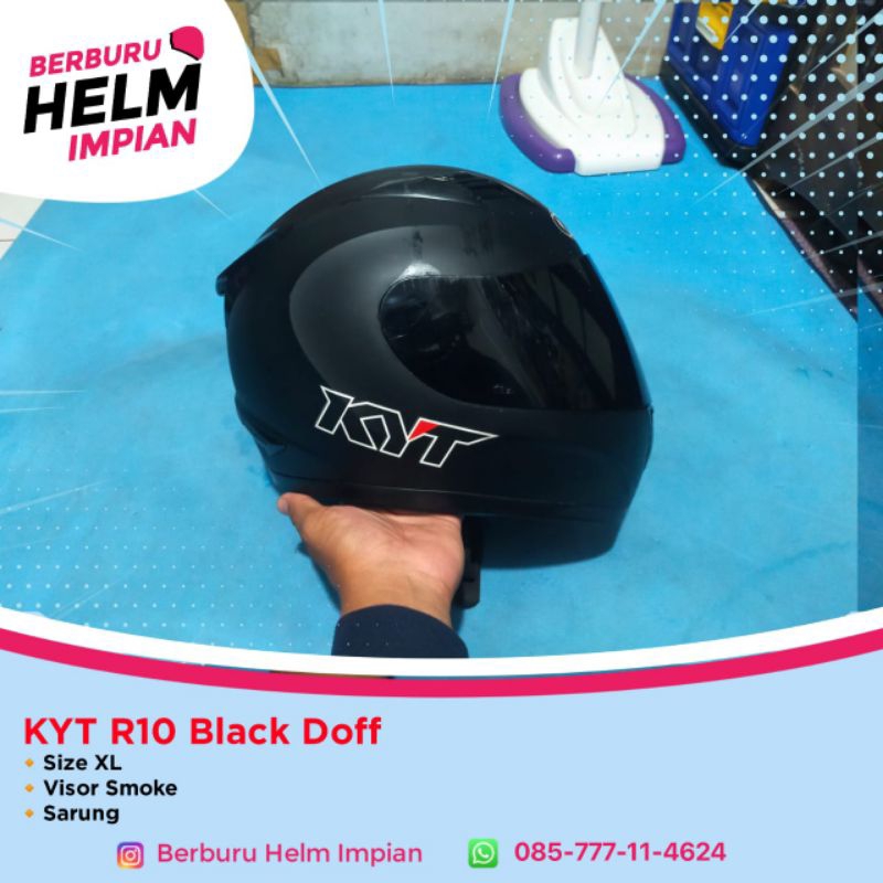 KYT R10 BLACK DOFF