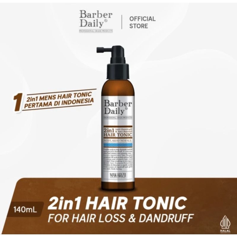 Makarizo Hair Tonic Barber Daily 140ml exp 2028