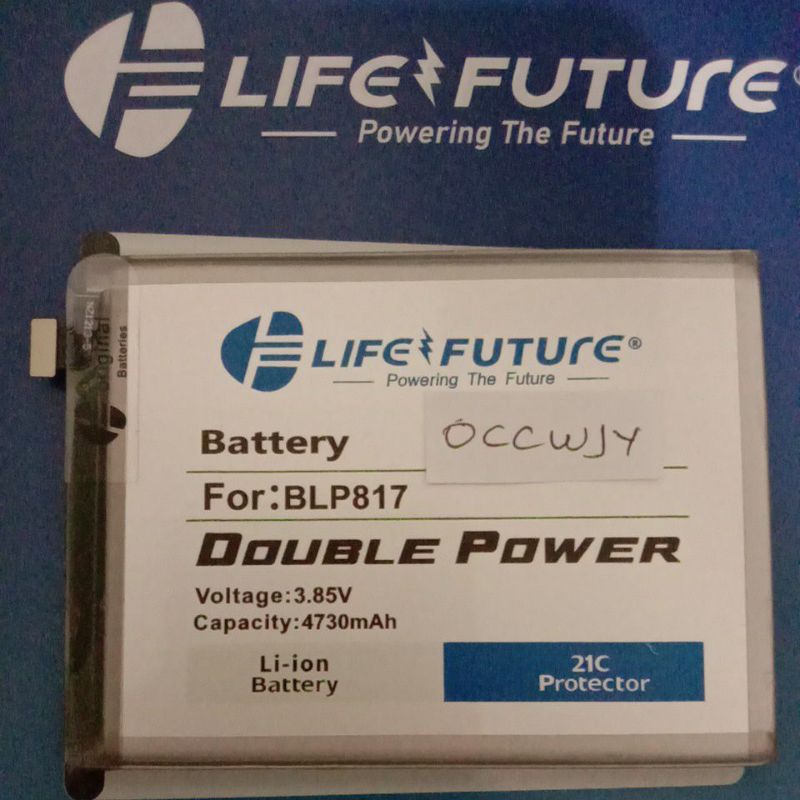 baterai life future oppo BLP817/A15 double power