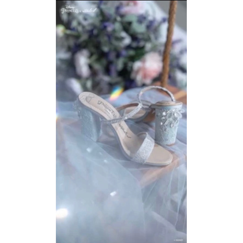 ITTAHERL CINDERELLA FAIRYTALE BLOCKHEELS 90mm SKY SIZE 37