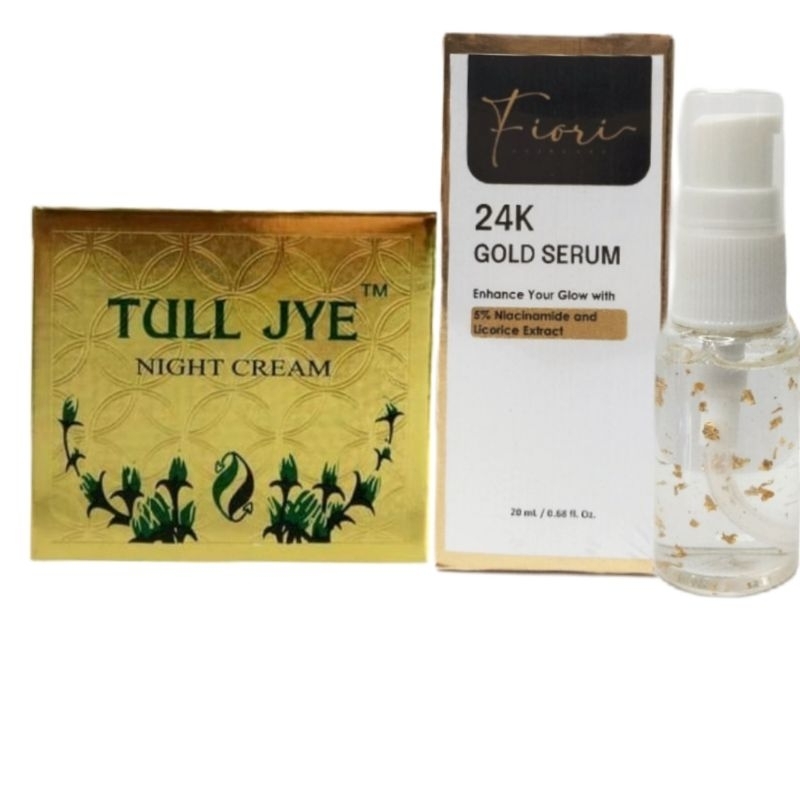 TULL JYE NIGHT CREAM HIJAU + 24K SERUM GOLD