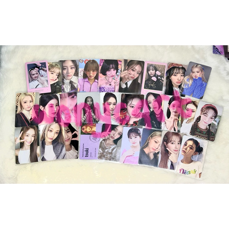 photocard pc  satuan girlgroup ive blackpink stayc izone newjeans ohmygirl billie weeekly wonyoung j