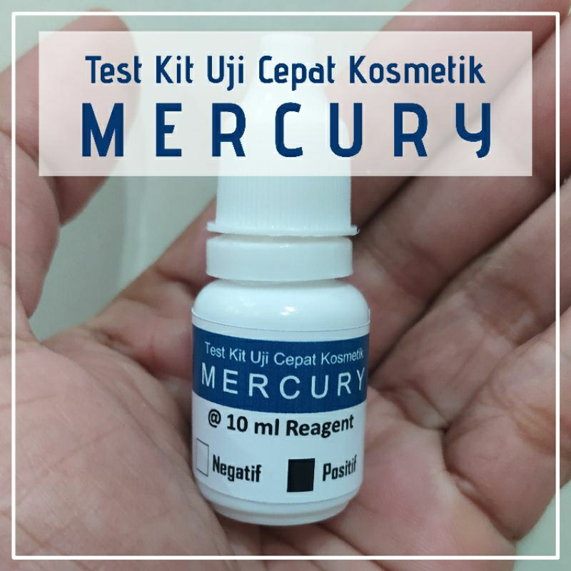 Test Kit Mercury - Uji Cepat Pemutih Merkuri Pada Kosmetik (Cosmetic)