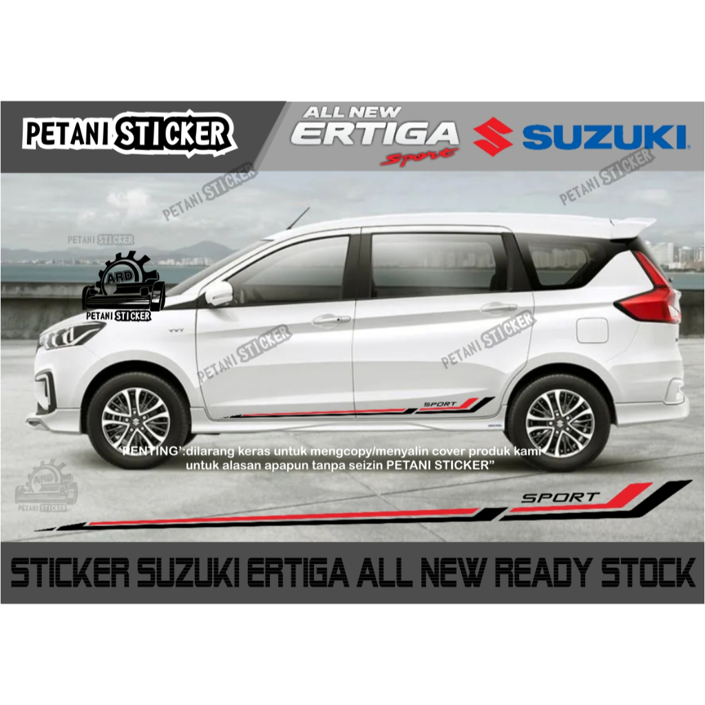sticker all new ertiga simple sport sticker list body all new ertiga NINIMALIST