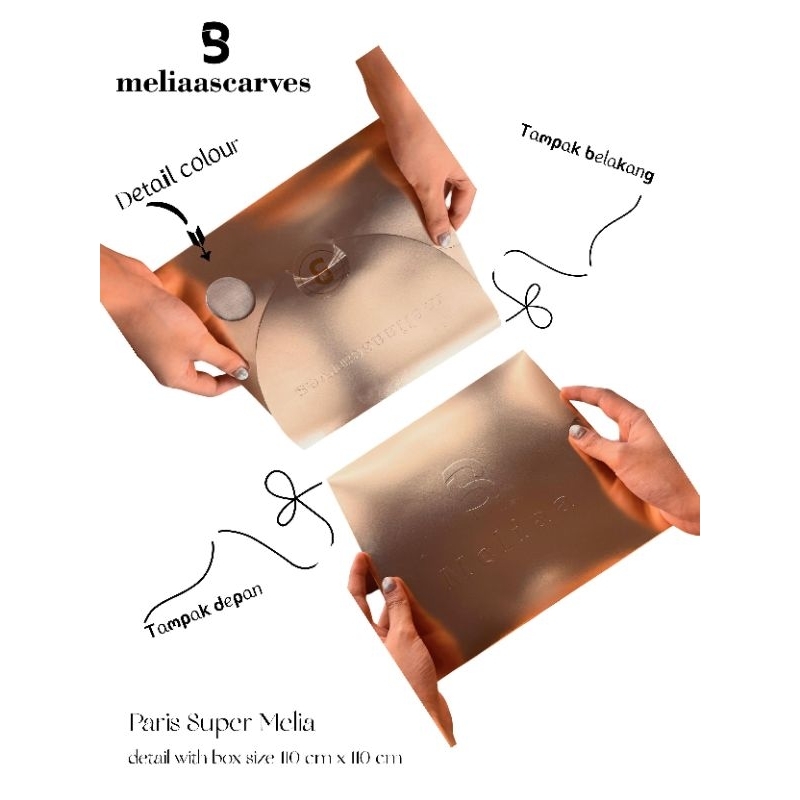 Jilbab Segiempat Daily | Paris Super Melia Scarves Box