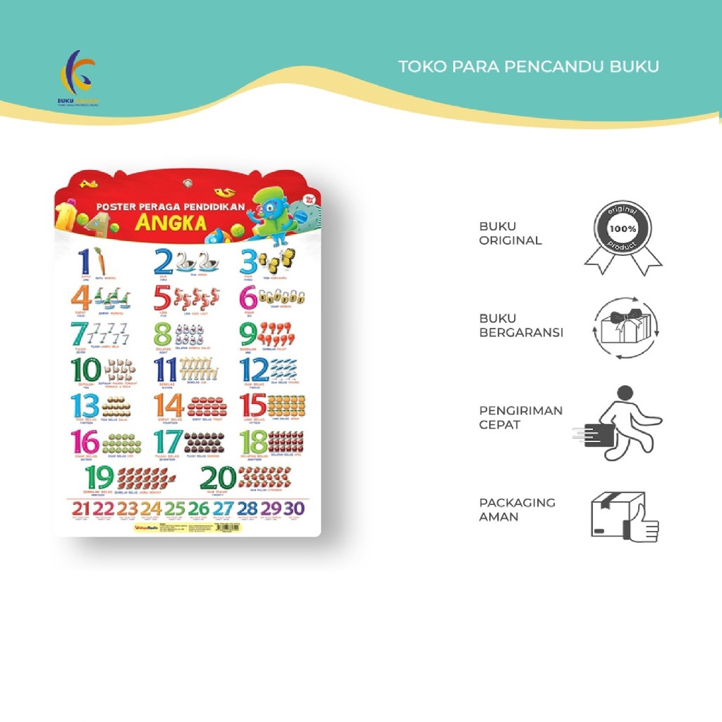 [Promo] - Poster Peraga Pendidikan Angka - Tim Wudi - Wahyu Media - Bumifiksi