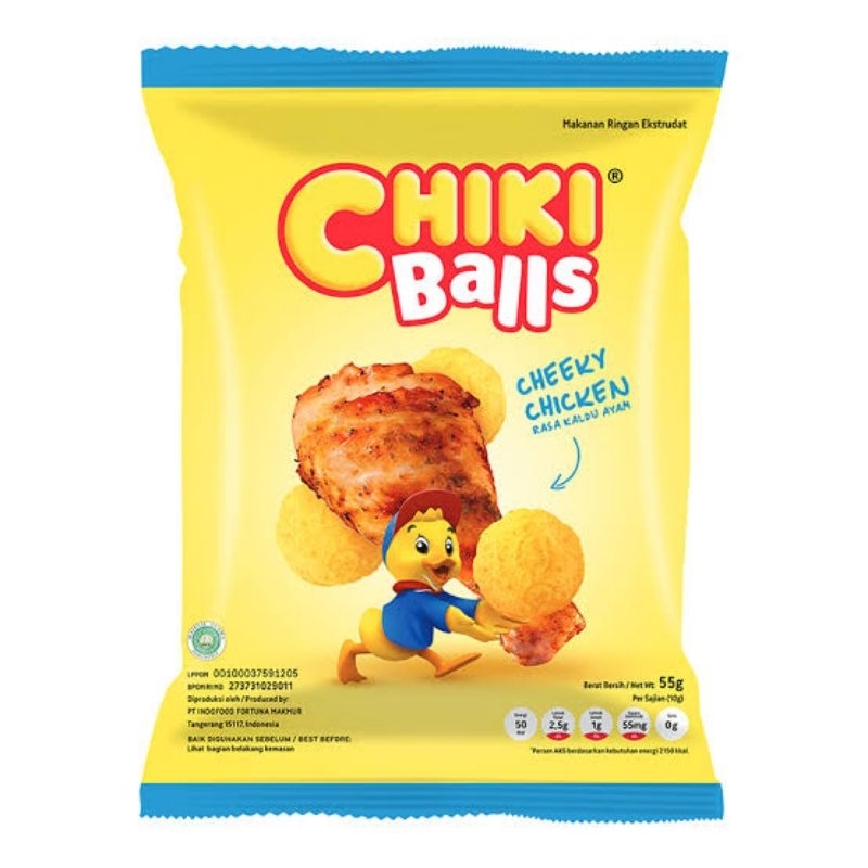 

chiki balls makanan ringan cheeky chicken 55gr