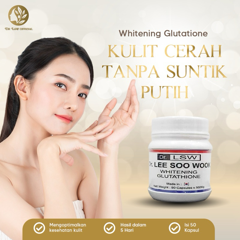 PEMUTIH KOREA DR LSW ORIGINAL Obat Pemutih Kulit Badan 50 kapsul