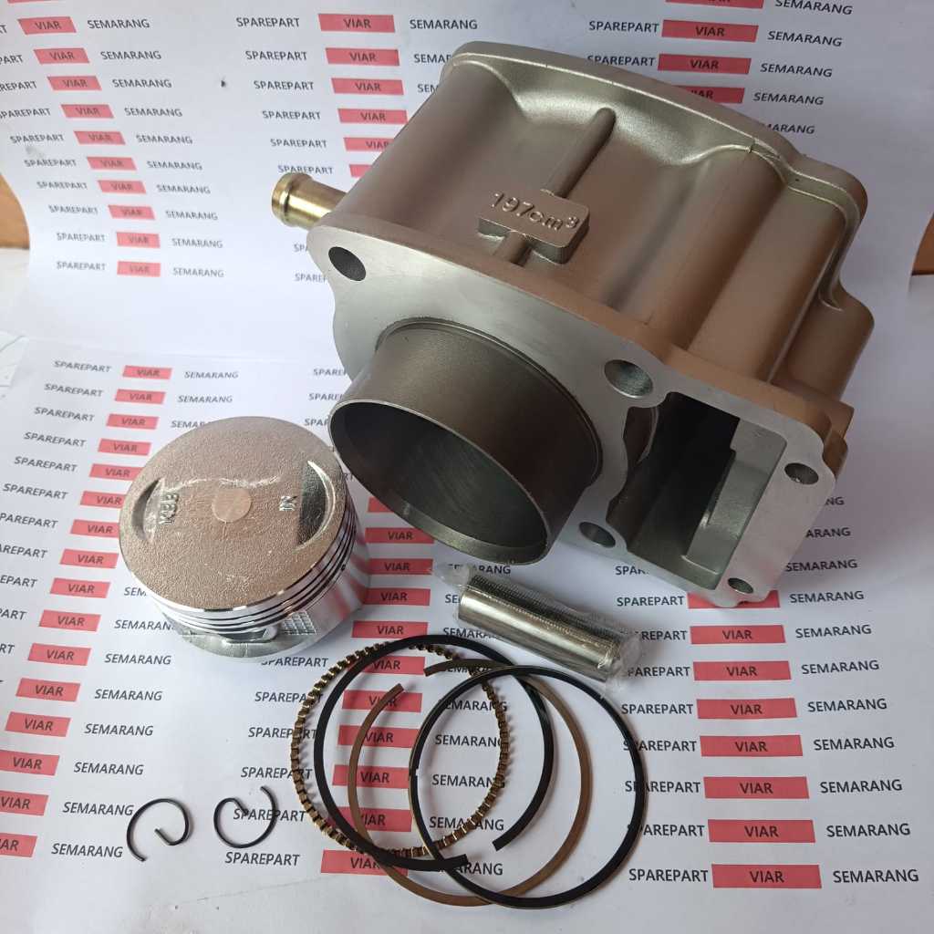 Silinder Blok viar 200 cc Set blok seher viar karya 200cc roda 3