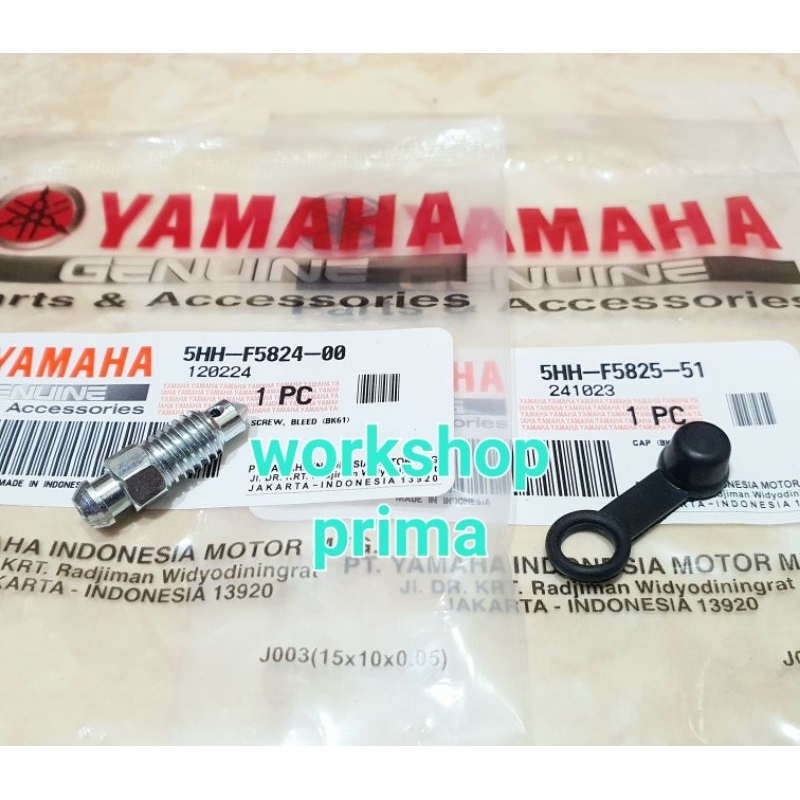 Baut Nepel 5HH Pembuangan Angin Selang Disc Cakram Rem Blakang Vixion R V Xion R15 V3 V4 MT15 WR 155
