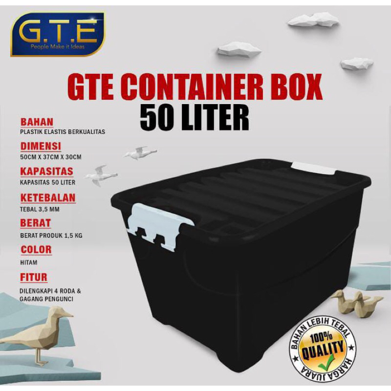BOX CONTAINER / BOX / KONTAINER / BOX KONTAINER 50 LITER GTE