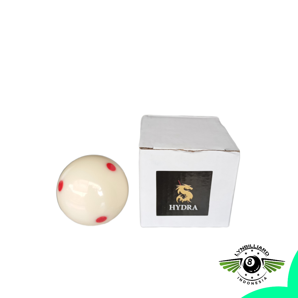 BOLA BILLIARD HYDRA GACO 6 BLACK DOT HYDRA ORIGINAL HYDRA BOLA BILLIARD PUTIH BILLIAR BILYARD BILYAR