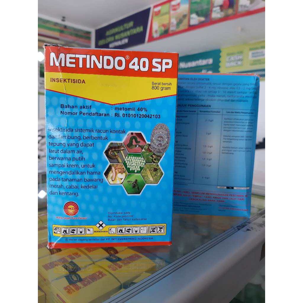 Metindo 40SP 800gr Insektisida / Ovisida Pencegah dan Pembasmi Hama Ulat pada Tanaman