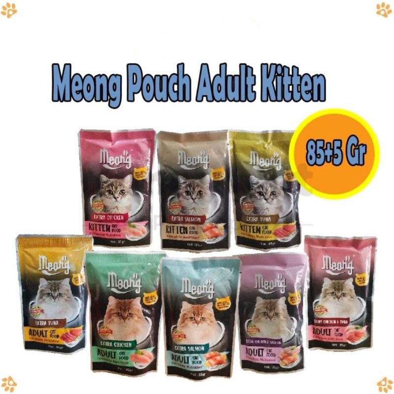 MEONG Makanan Basah Kucing Cat Wet Food Meong