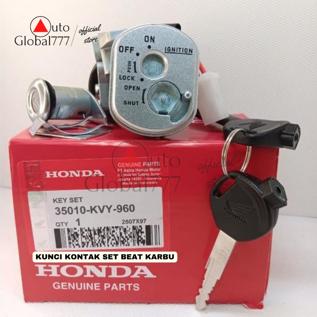 Kunci Kontak Beat karbu Ori Ahm KVY Kontak Beat lama set kunci jok Honda