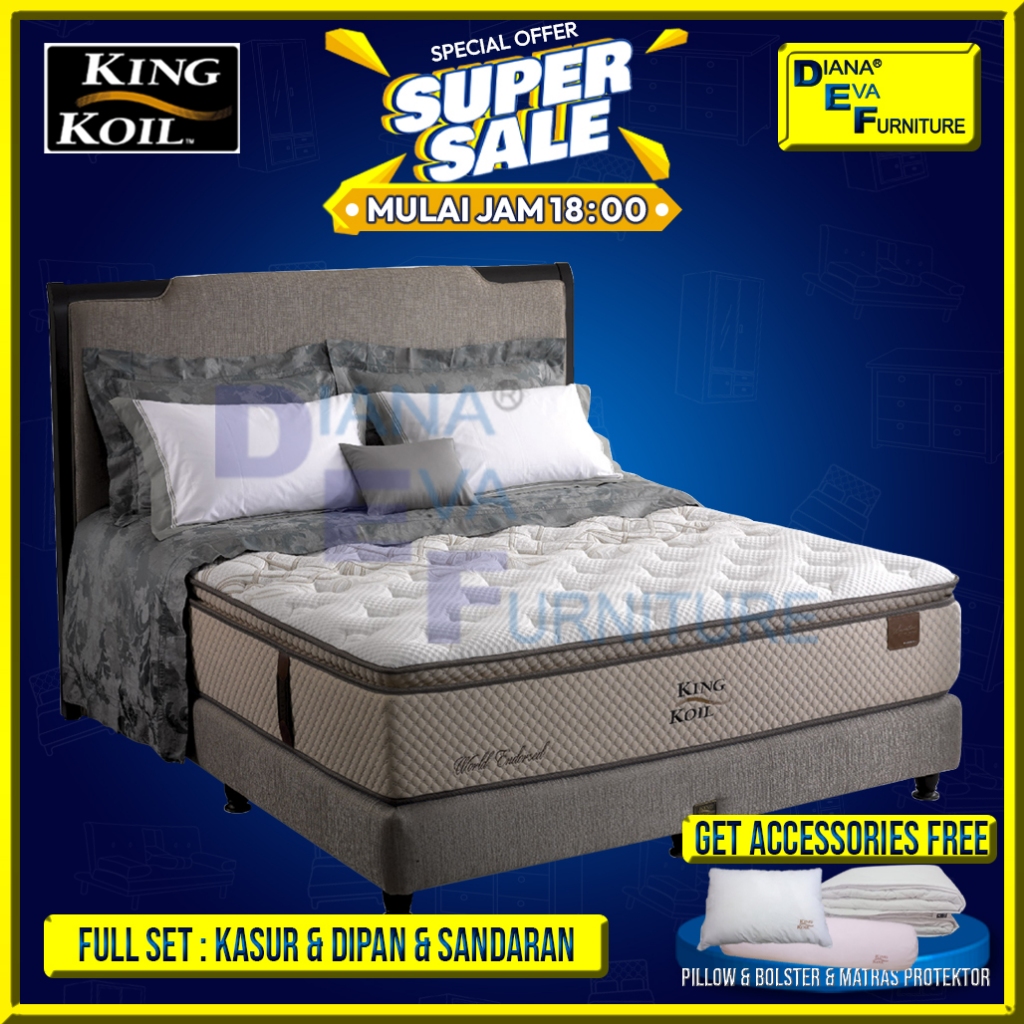 King Koil World Endorsed Full Set Kasur Springbed