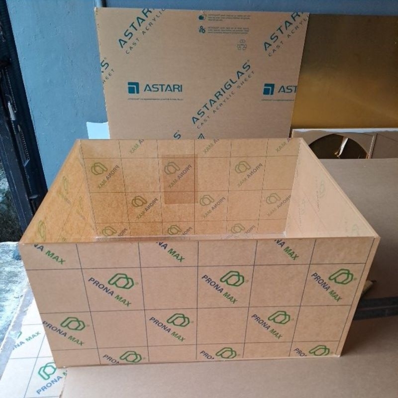 Aquarium Akrilik P 60 x L 50 x T 30 cm tebal 5mm bening