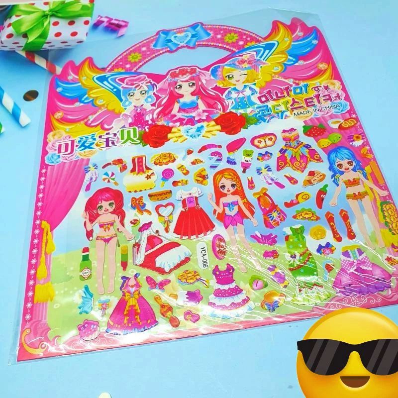 

Stiker Dress/Sticker BP Timbul/Sticker Princess Besar