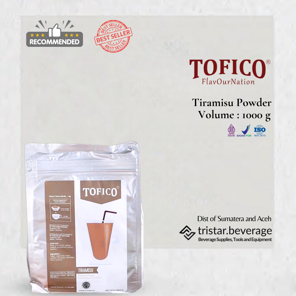 

TERLARIS - Bubuk Minuman Rasa Tiramisu - Tofico Powder 1KG