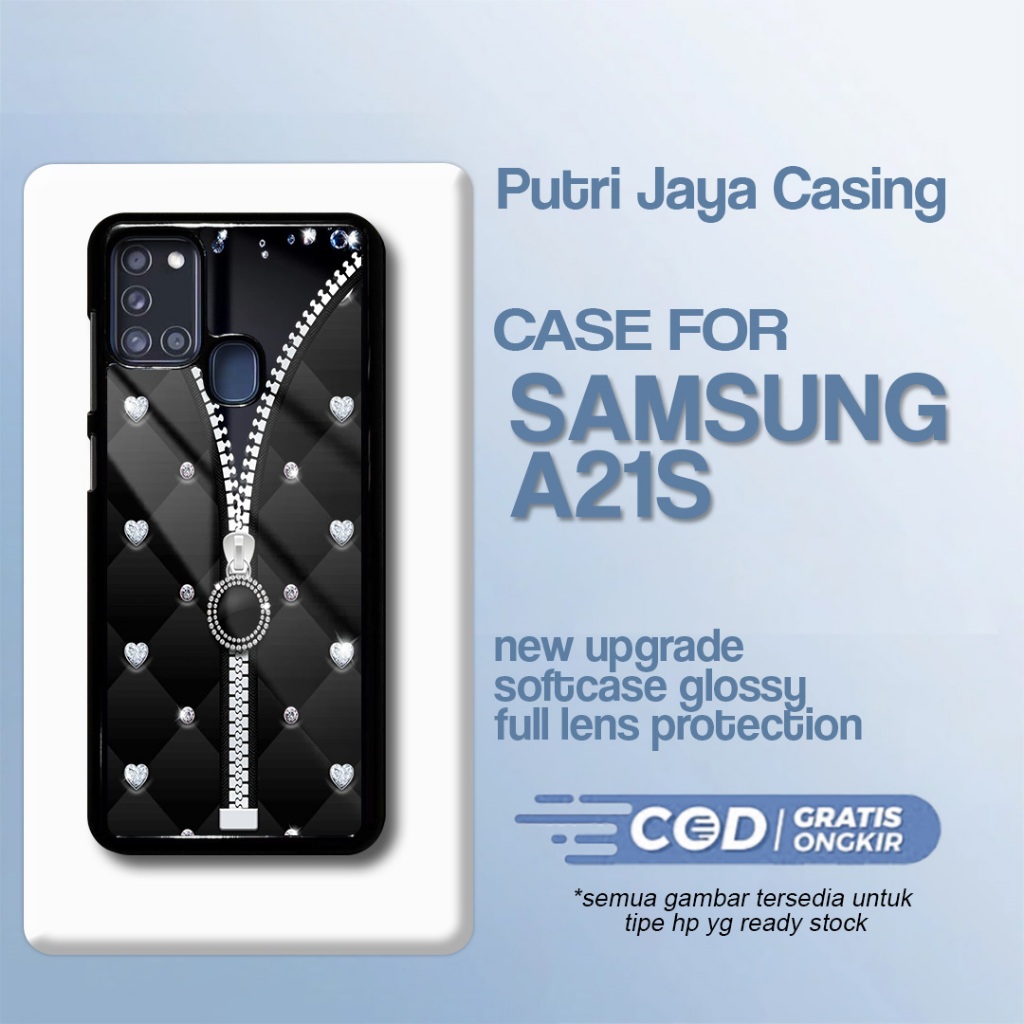 Case Samsung A21s Terbaru - Samsung A21s - Motif Sleting01 Baru Cute - Hardcase Premium Glossy - Sof