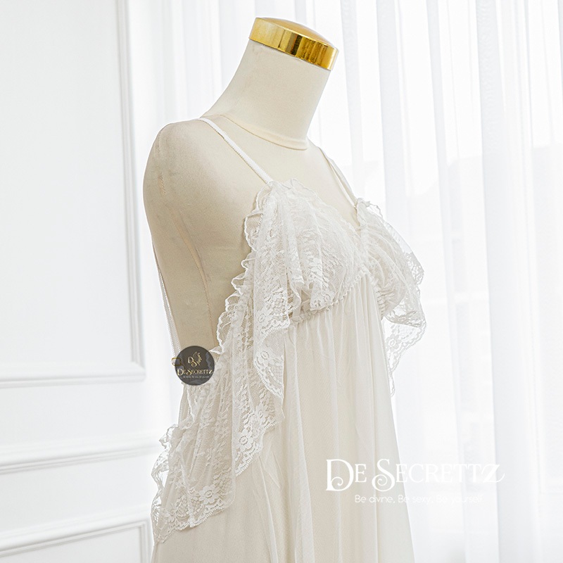 DeSecrettz DAISY Baju Tidur Wanita Dewasa Model Lingerie Big Size, Includes Lingerie + G String, Baju Tidur Wanita, Baju Dinas Depan Suami, Babydoll Lingerie, Pakaian Dalam Wanita, Lingerie Murah, Sleepwear-3