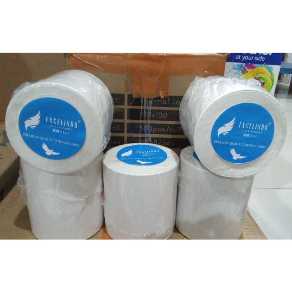 

LABEL BARCODE 100x100mm KERTAS STICKER LABEL THERMAL 100 x 100 mm