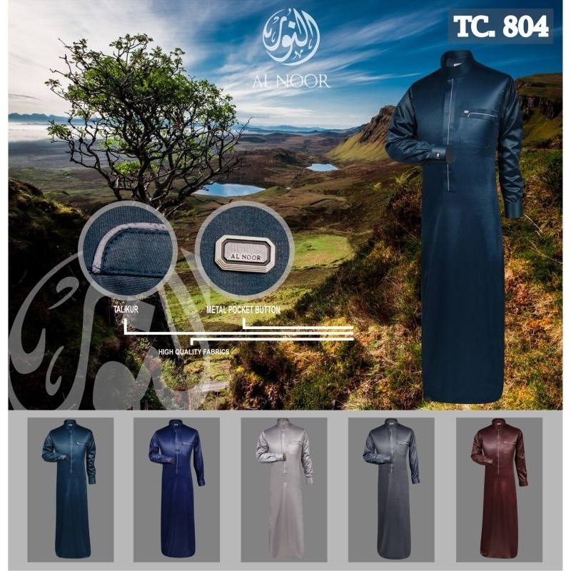 JUBAH AL NOOR BORDIR MANSET WARNA