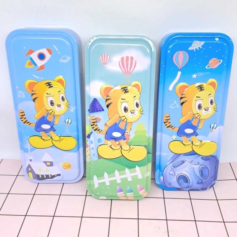 

Kotak Pensil Case Besi 3D Timbul Animal Fancy Tiger Macan Daily Lucu Aesthetic