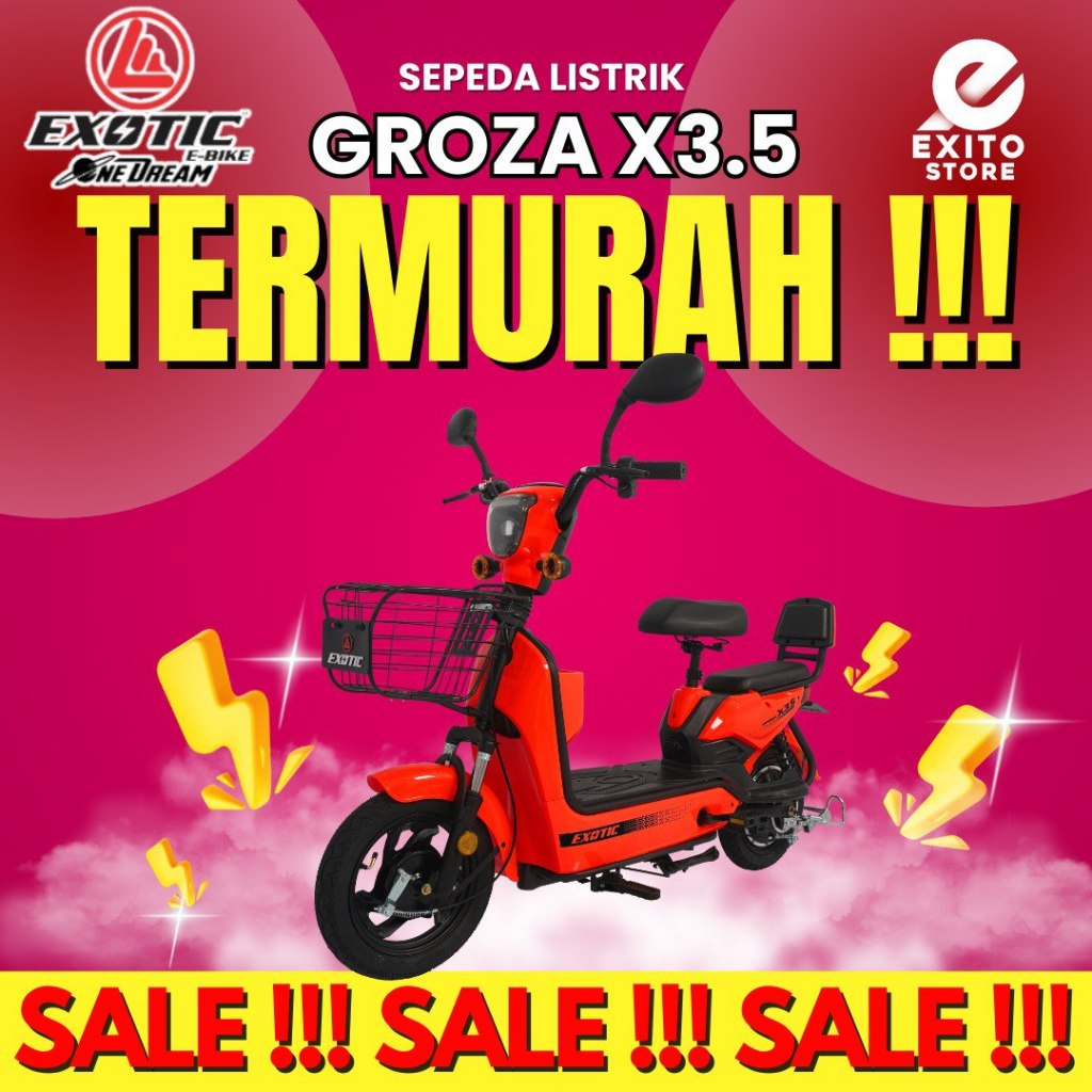 Sepeda Motor Listrik Groza X3.5 Garansi Resmi